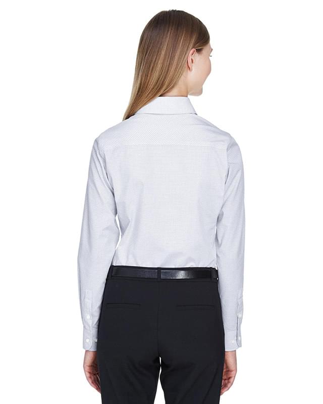 Ladies' Crown Collection Micro Tattersall Woven Shirt
