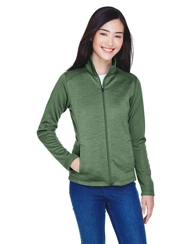 Ladies' Newbury Colorblock M?lange Fleece Full-Zip