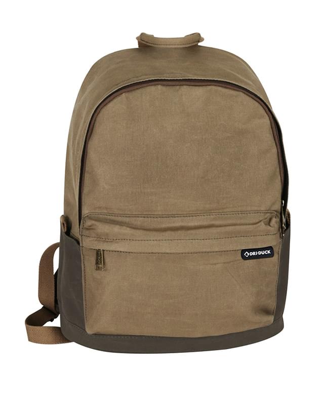 100% Waxed Cotton Canvas Backpack