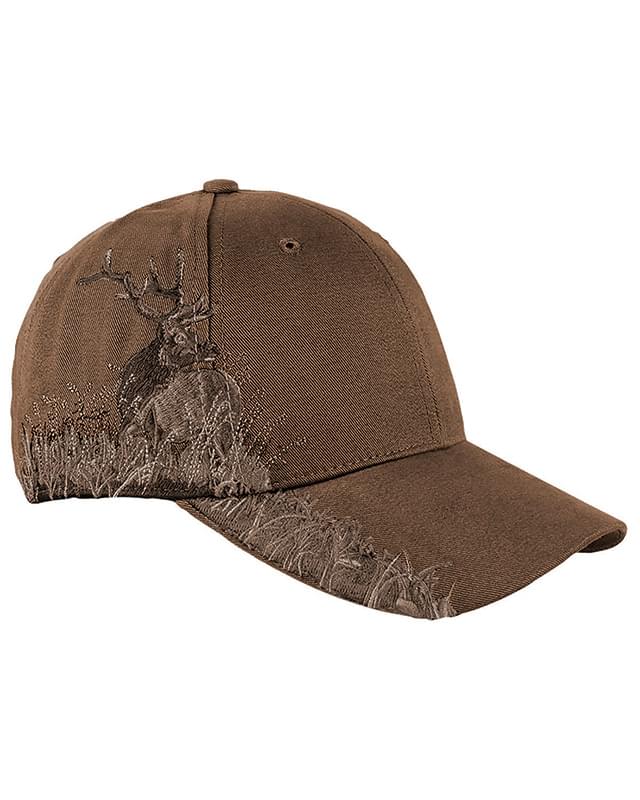 Brushed Cotton Twill Elk Cap