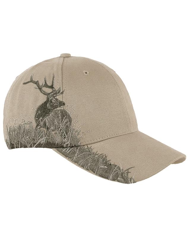 Brushed Cotton Twill Elk Cap