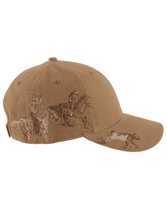 Brushed Cotton Twill Team Roping Cap