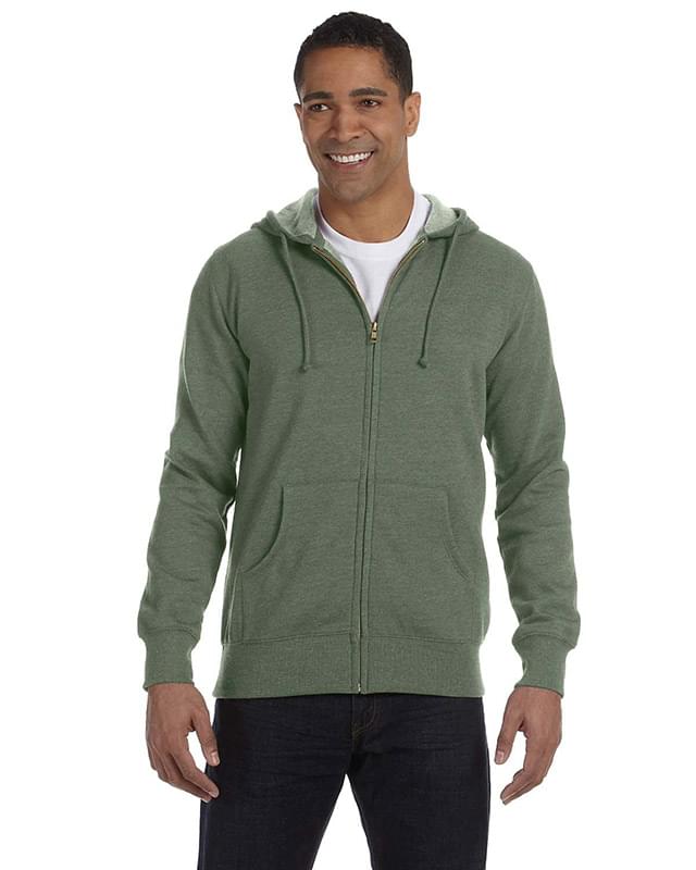 Men's 7 oz. Organic/Recycled Heathered Full-Zip Hood