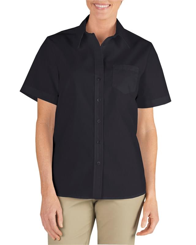 Ladies' Short-Sleeve Stretch Poplin Shirt