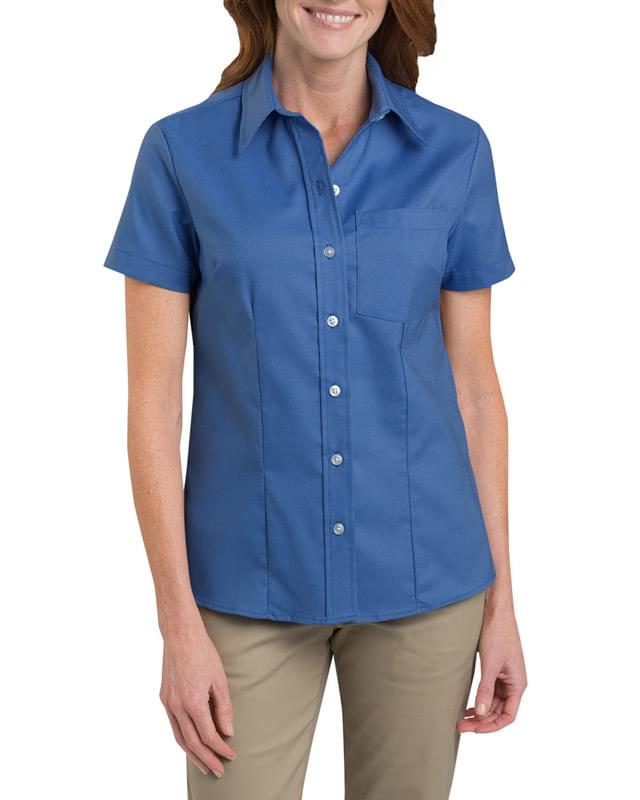 Ladies' Short-Sleeve Stretch Oxford Shirt