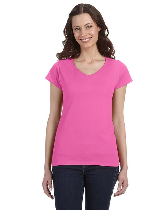 Ladies' SoftStyle Fitted V-Neck T-Shirt