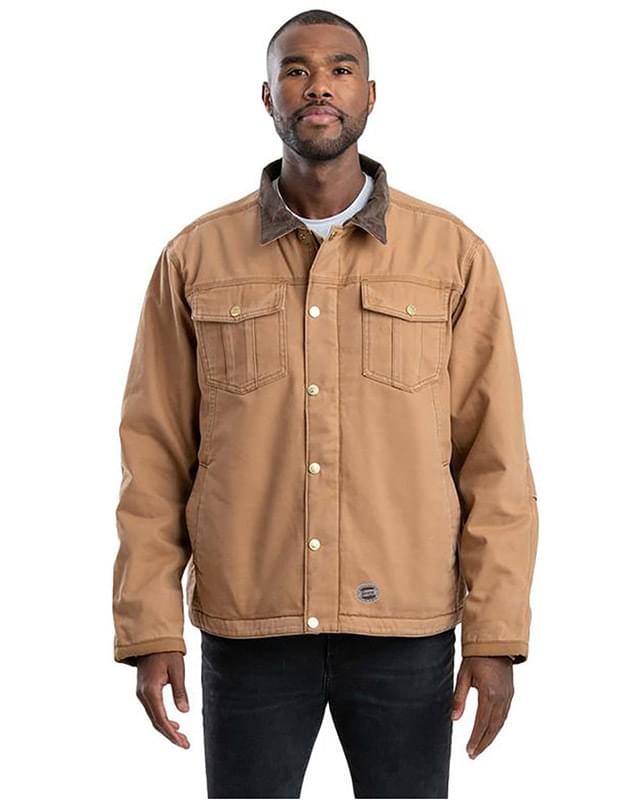 Tall Vintage Washed Sherpa-Lined Work Jacket