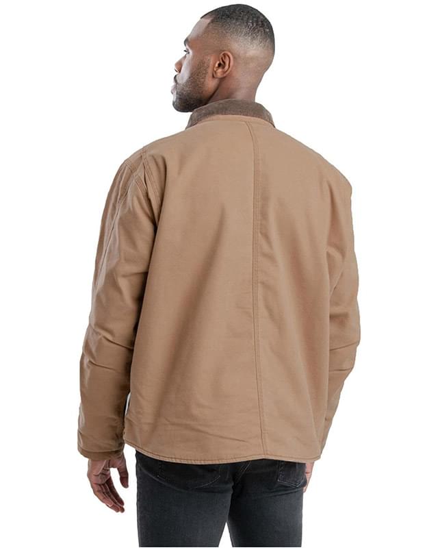 Tall Vintage Washed Sherpa-Lined Work Jacket