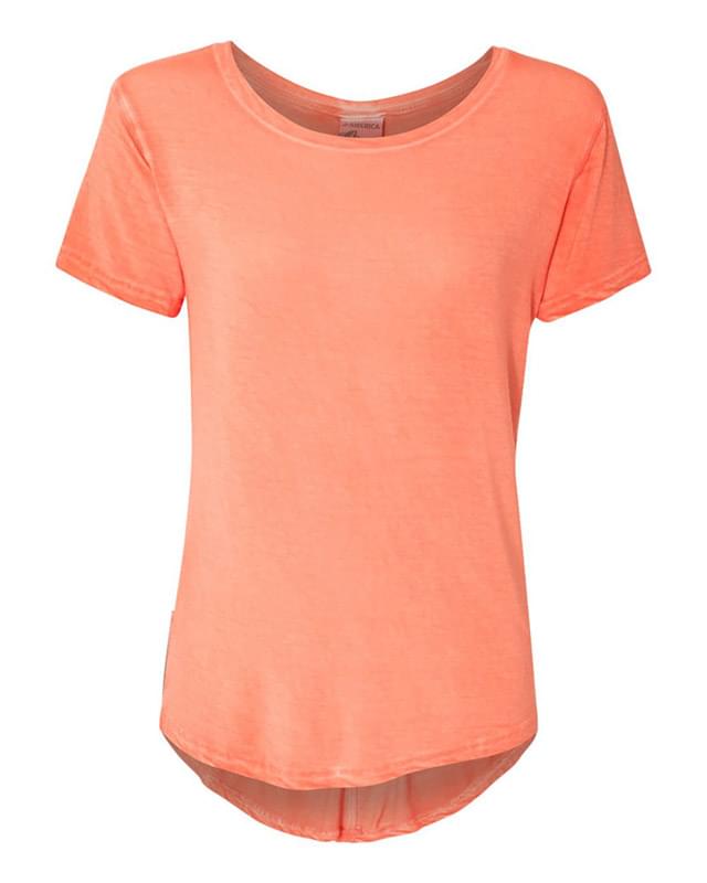 Ladies' Oasis Drop Tail T-Shirt