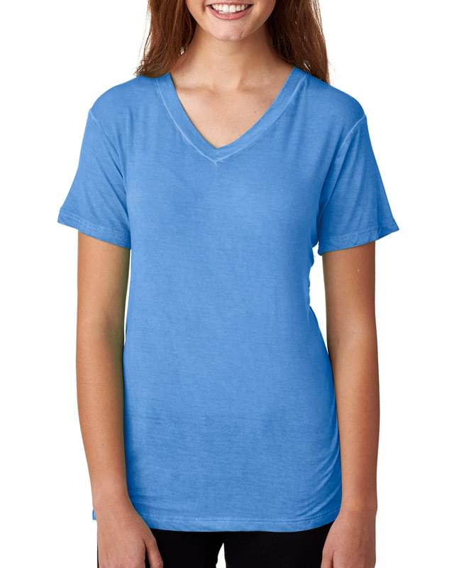 Ladies' Oasis Wash V-Neck T-Shirt