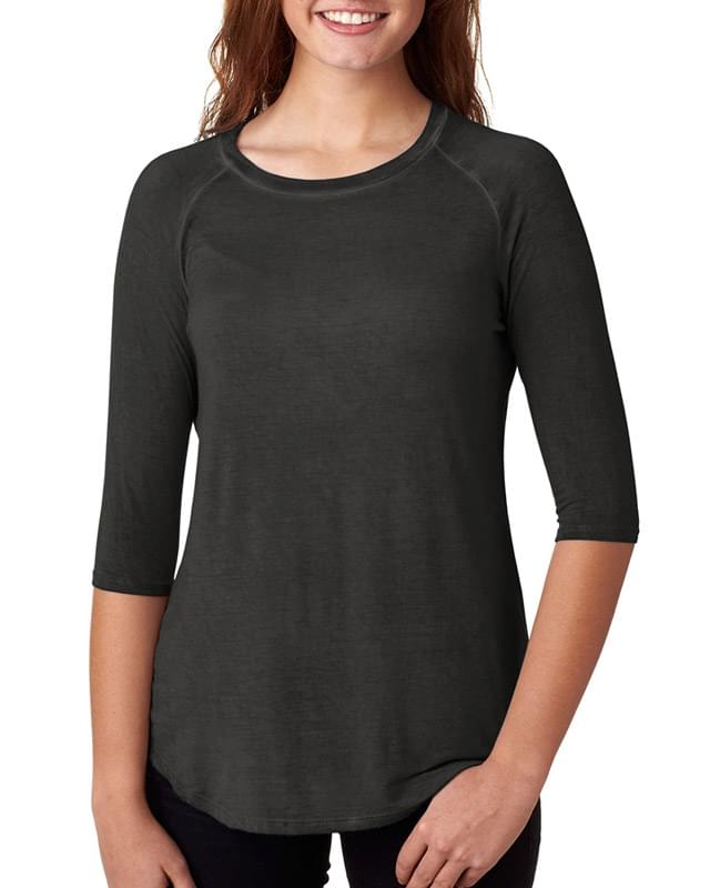 Ladies' Oasis Wash 3/4-Sleeve Tee