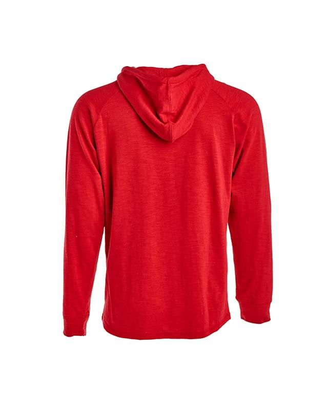 Adult Vintage Slub Knit Pullover Hooded Sweatshirt Adult Vintage Slub Knit Pullover Hooded Sweatshirt