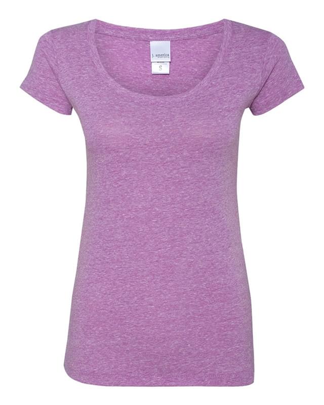 Ladies Twisted Slub Jersey Scoopneck T-Shirt