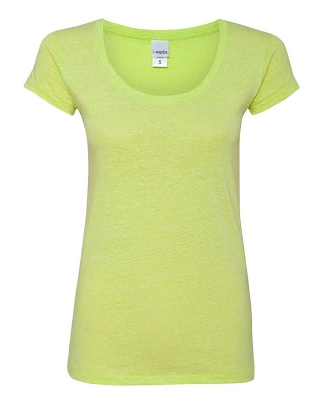 Ladies Twisted Slub Jersey Scoopneck T-Shirt
