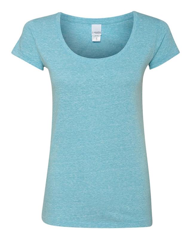 Ladies Twisted Slub Jersey Scoopneck T-Shirt