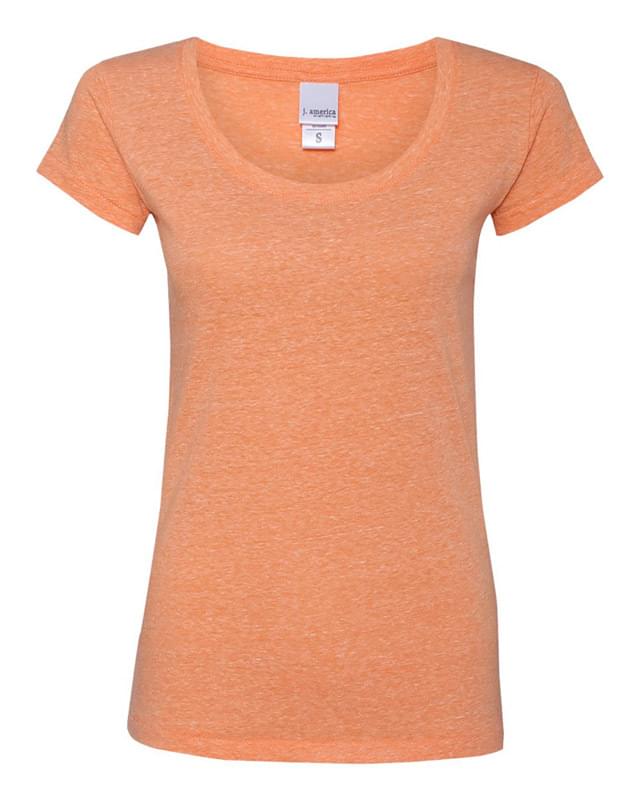 Ladies Twisted Slub Jersey Scoopneck T-Shirt