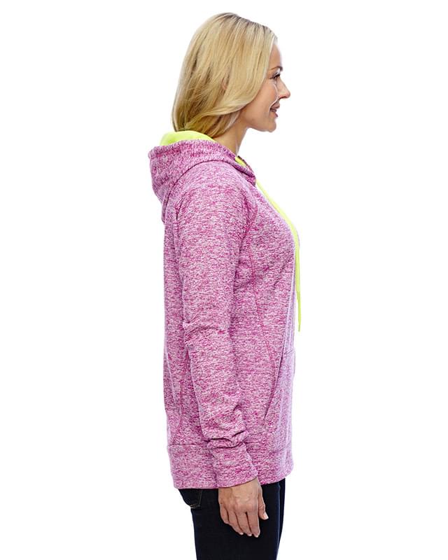 Ladies' Cosmic Contrast Fleece Hooded Sweatshirt