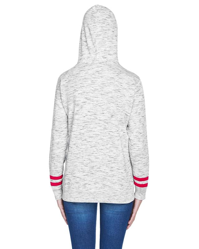 Ladies' Melange Scuba Neck Sweatshirt