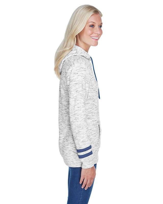 Ladies' Melange Scuba Neck Sweatshirt