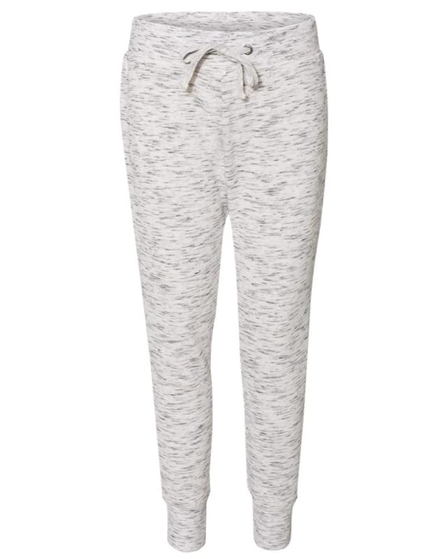 Ladies' Melange Fleece Jogger Pant