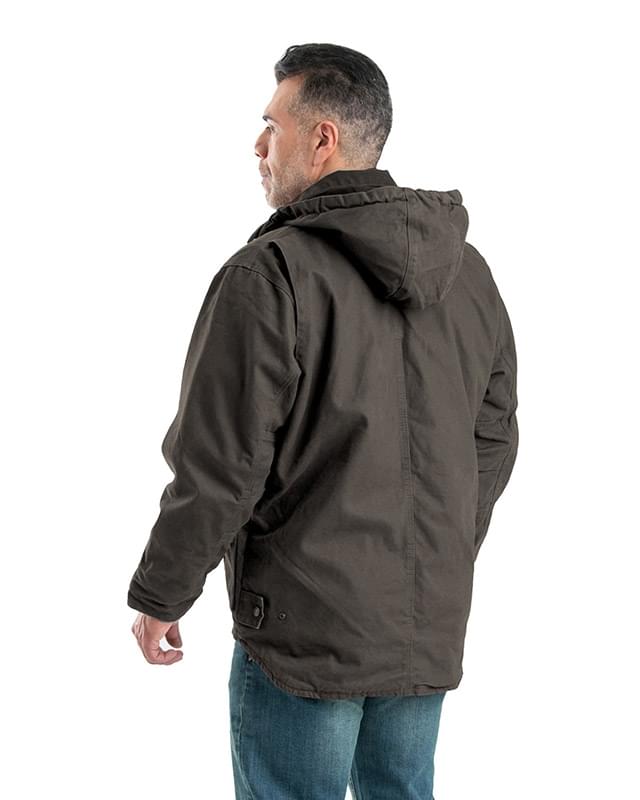 Men's Heartland Washed Duck Zip-Off Hooded Coat