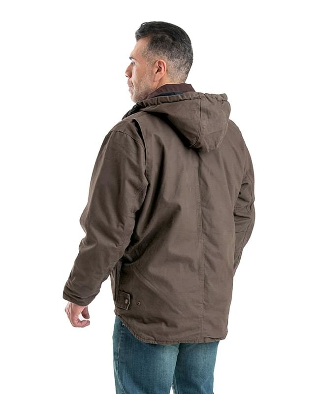 Men's Heartland Washed Duck Zip-Off Hooded Coat