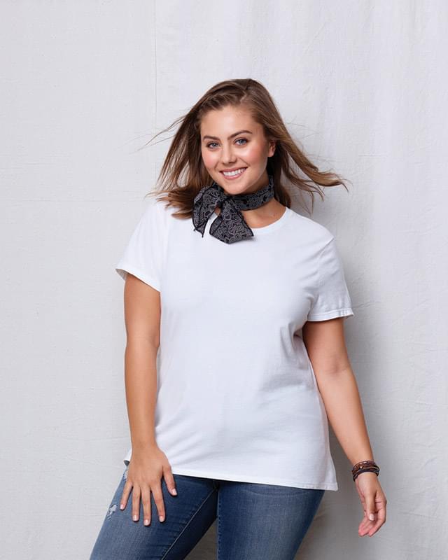 Ladies' JMS 4.5 oz., 100% Ringspun Cotton Crew T-Shirt