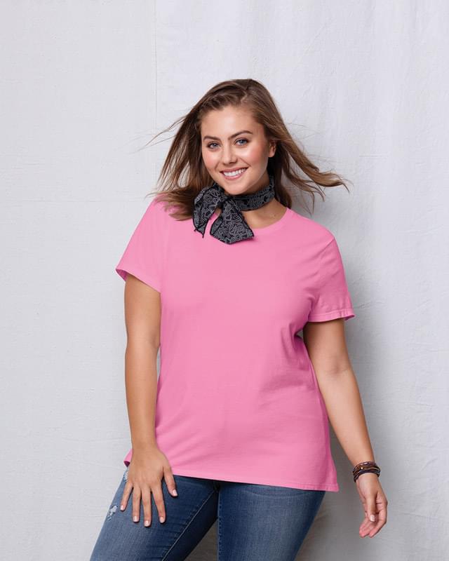 Ladies' JMS 4.5 oz., 100% Ringspun Cotton Crew T-Shirt