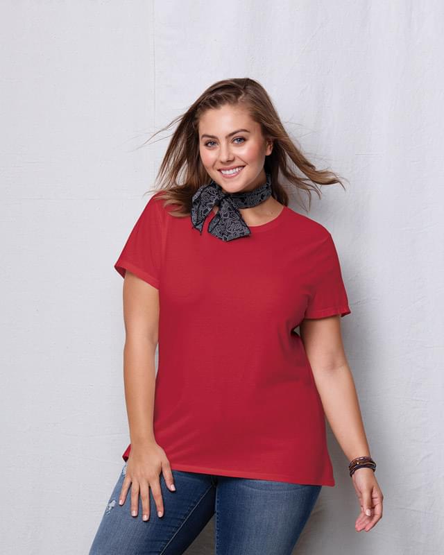 Ladies' JMS 4.5 oz., 100% Ringspun Cotton Crew T-Shirt