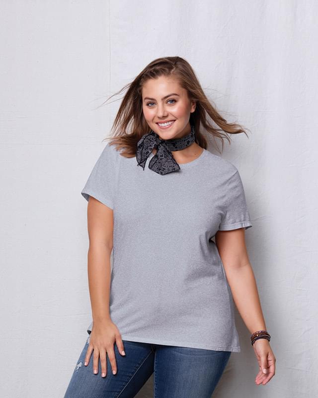 Ladies' JMS 4.5 oz., 100% Ringspun Cotton Crew T-Shirt