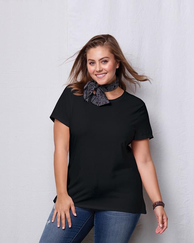 Ladies' JMS 4.5 oz., 100% Ringspun Cotton Crew T-Shirt