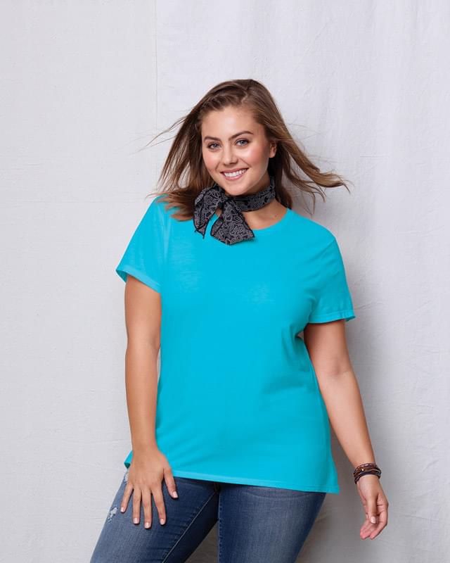 Ladies' JMS 4.5 oz., 100% Ringspun Cotton Crew T-Shirt