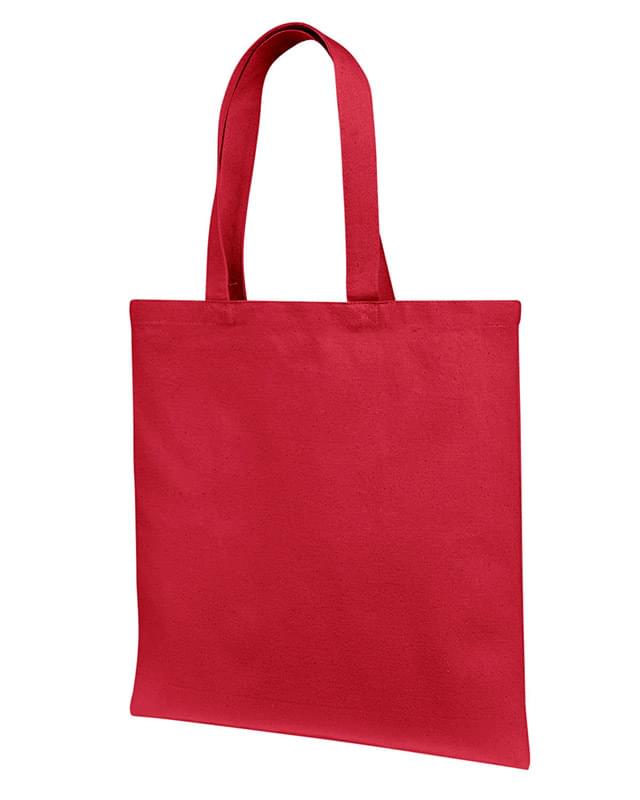 Cotton Canvas Tote Bag With Self Fabric Handles