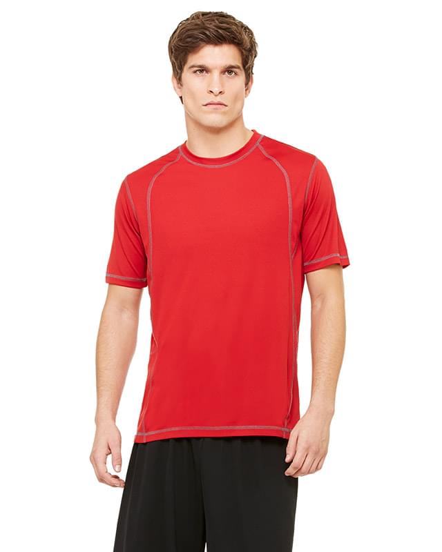 Men's Short-Sleeve Interlock Pieced T-Shirt