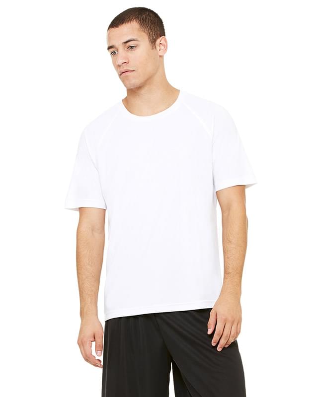 for Team 365 Men's Performance Short-Sleeve Raglan T-Shirt