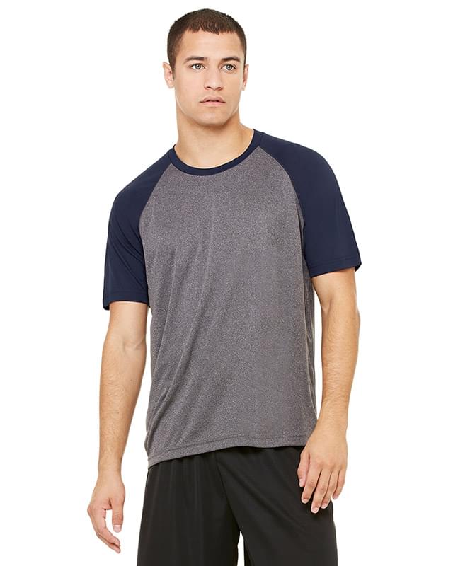 for Team 365 Men's Performance Short-Sleeve Raglan T-Shirt