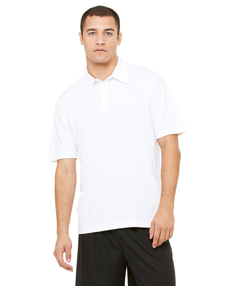 Men's Performance Three-Button Mesh Polo