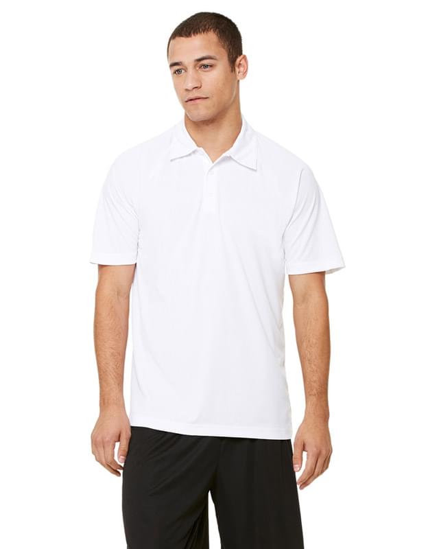 Men's Performance Three-Button Raglan Polo