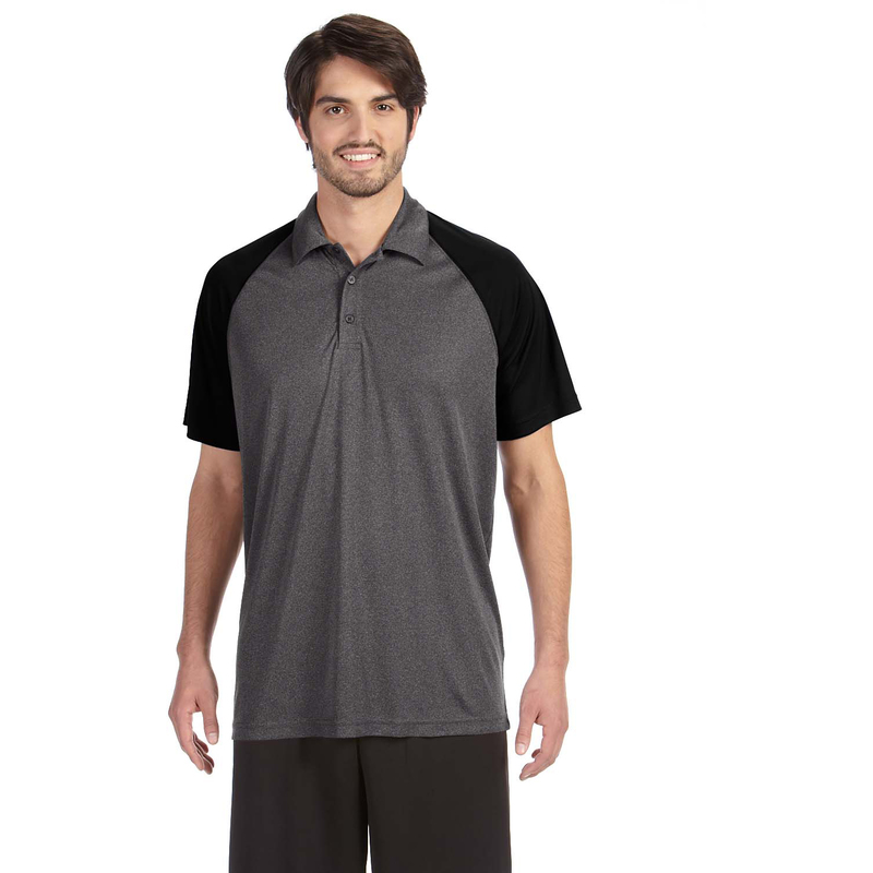 Men's Performance Three-Button Raglan Polo