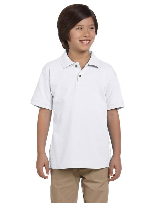 Youth 6 oz. Ringspun Cotton Piqu? Short-Sleeve Polo