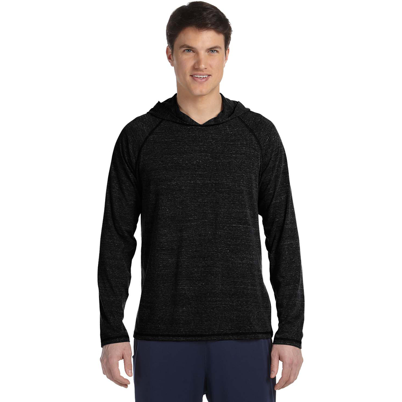 Men's Performance Triblend Long-Sleeve Hooded Pullover