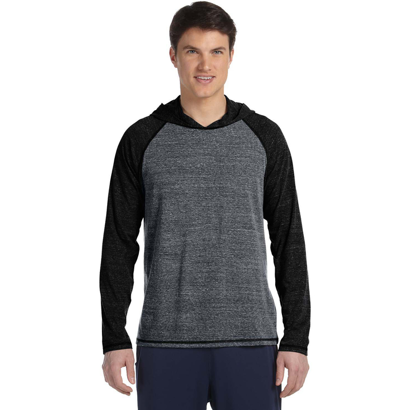 Men's Performance Triblend Long-Sleeve Hooded Pullover