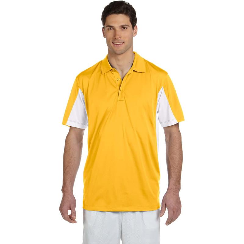 Men's Side Blocked Micro-Pique Polo