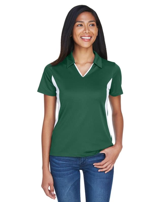 Ladies' Side Blocked Micro-Pique Polo