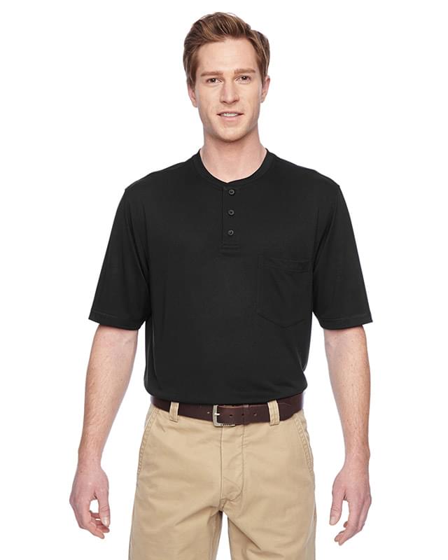 Adult Prime Short-Sleeve Performance Henley