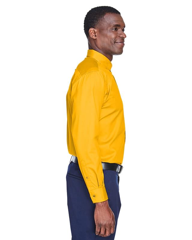 Men's Easy Blend Long-Sleeve TwillShirt withStain-Release