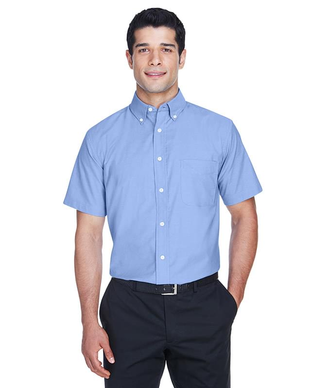 Men's Short-Sleeve Oxford with Stain-Release