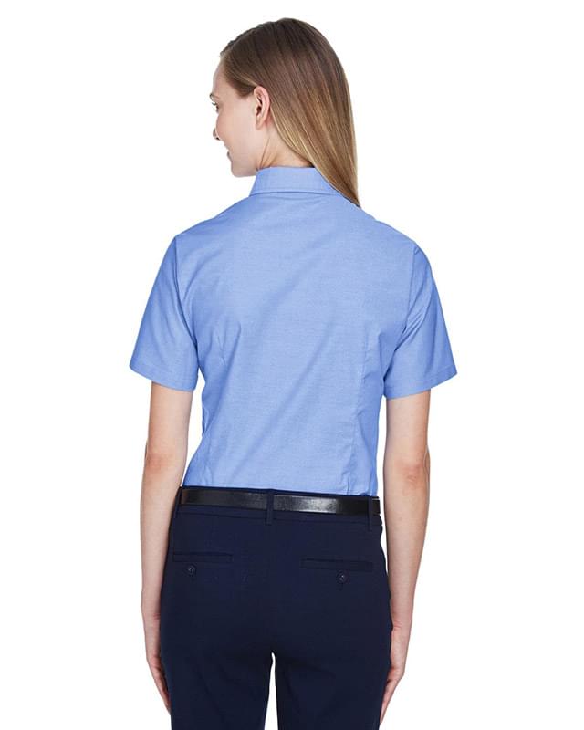 Ladies' Short-Sleeve Oxford with Stain-Release