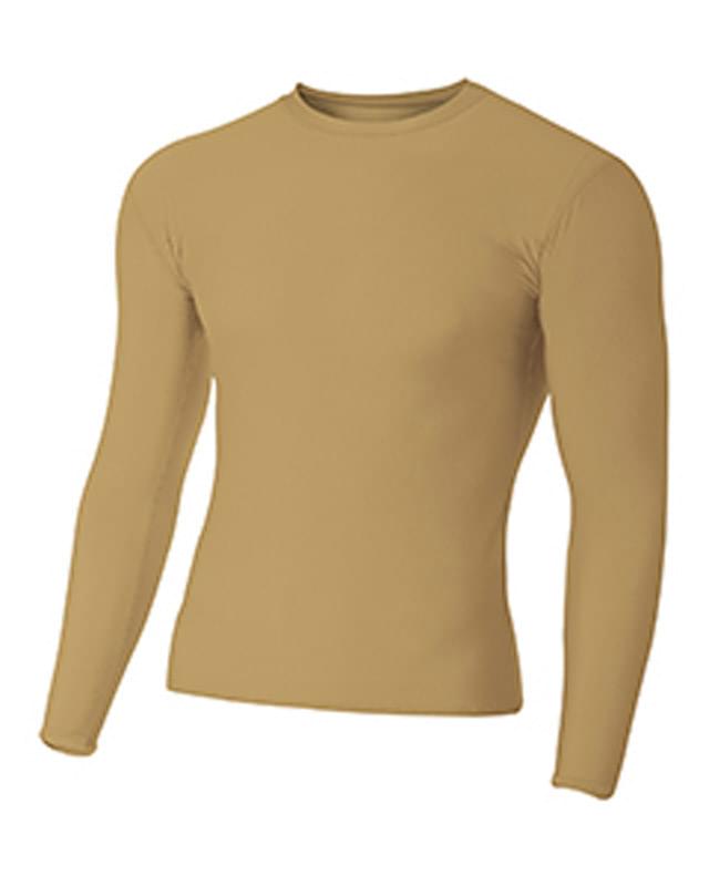 Adult Polyester Spandex Long Sleeve Compression T-Shirt