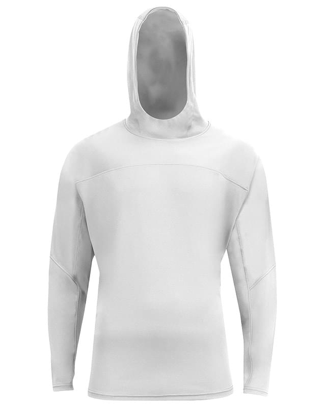 Unisex Airflex Long-Sleeve Scuba Neck Hooded T-Shirt